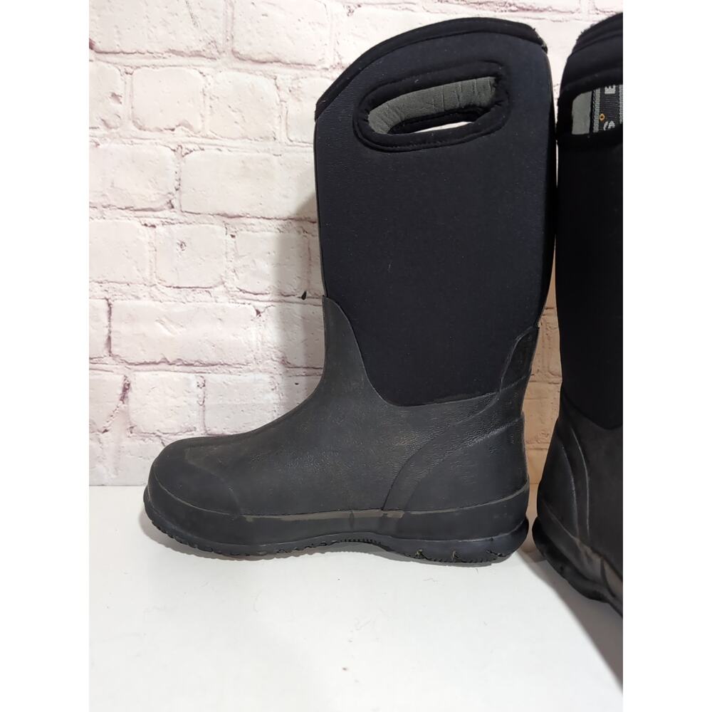 Bogs Classic High Boots Youth Boys 2 Black Rain Winter Waterproof Insulated Snow - Picture 7 of 11